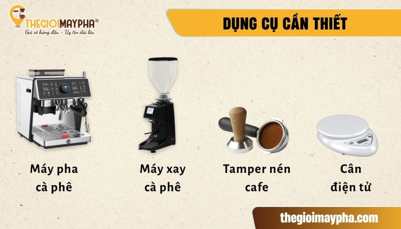 Thiết bị dùng pha chế cafe Espresso là gì