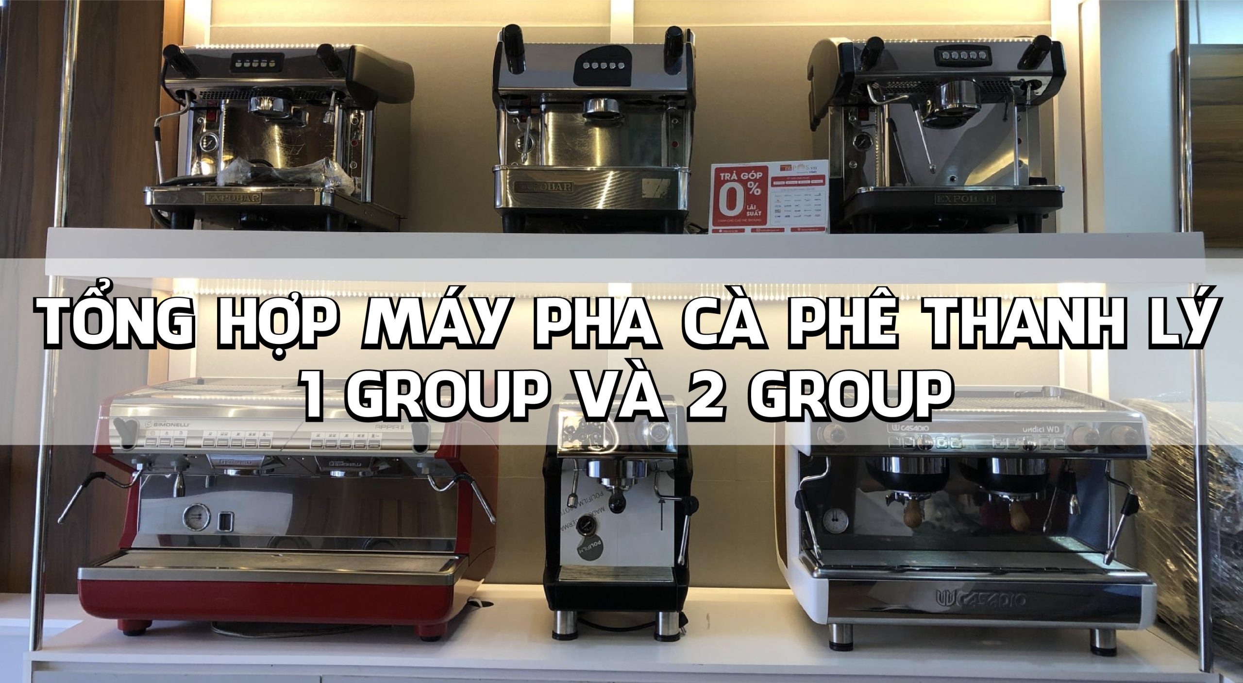 Máy Pha Cà Phê Thanh Lý 1 Group - 2 Group