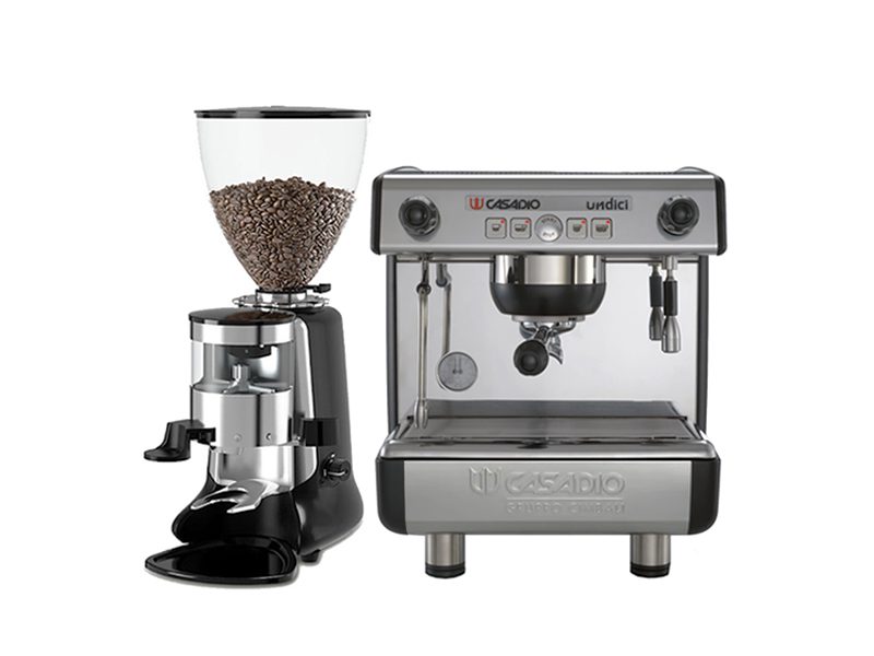 Combo máy pha cà phê Casadio Undici A1 Group + Máy xay cà phê HC600 version 2