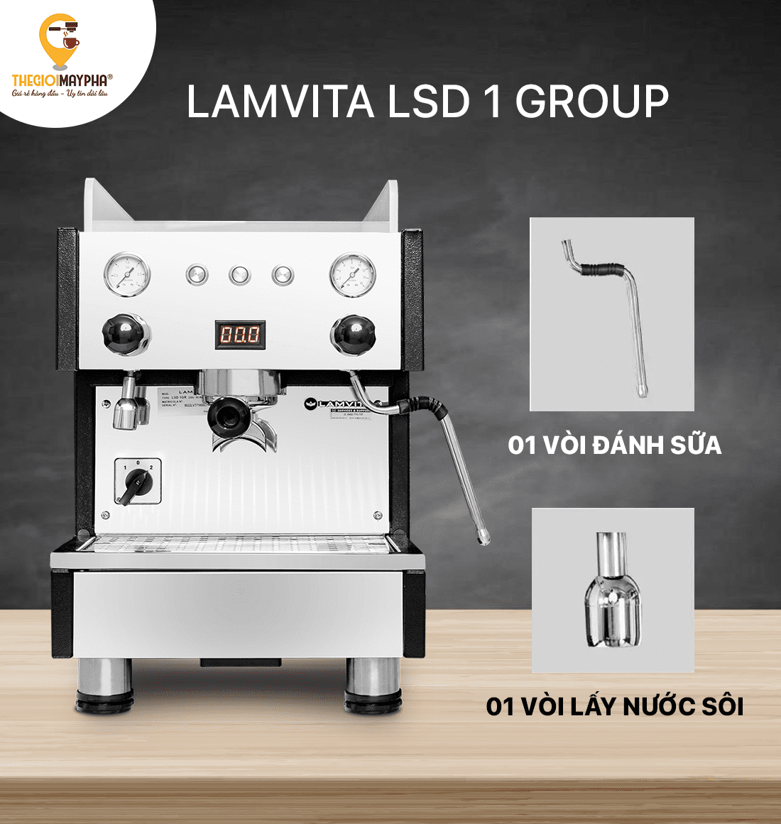 Máy pha cà phê Lamvita SLD 1 Group 