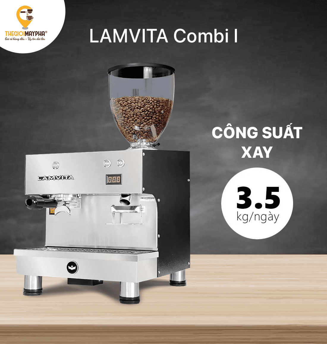 Máy pha cà phê Lamvita Combi I