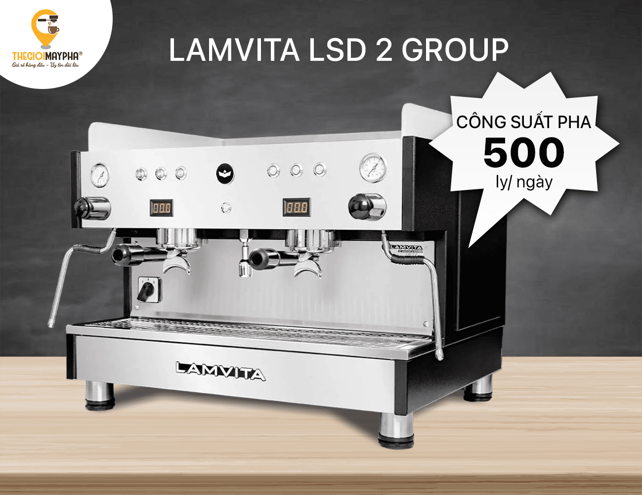 Máy pha cà phê Lamvita LSD 2 Group 