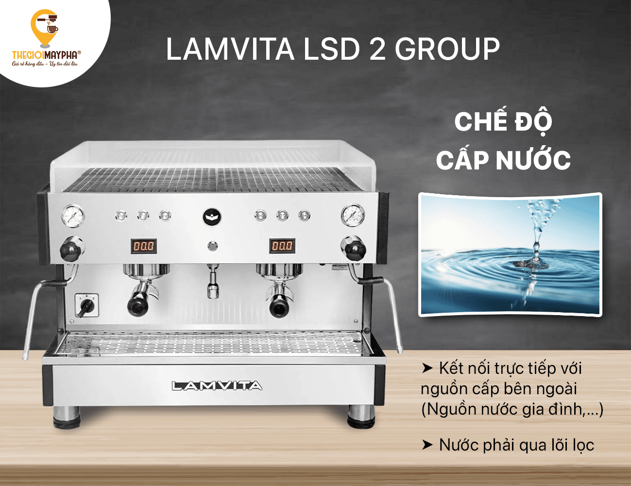 Máy pha cà phê Lamvita LSD 2 Group