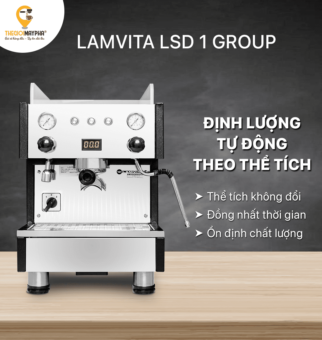 Máy pha cà phê Lamvita SLD 1 Group 