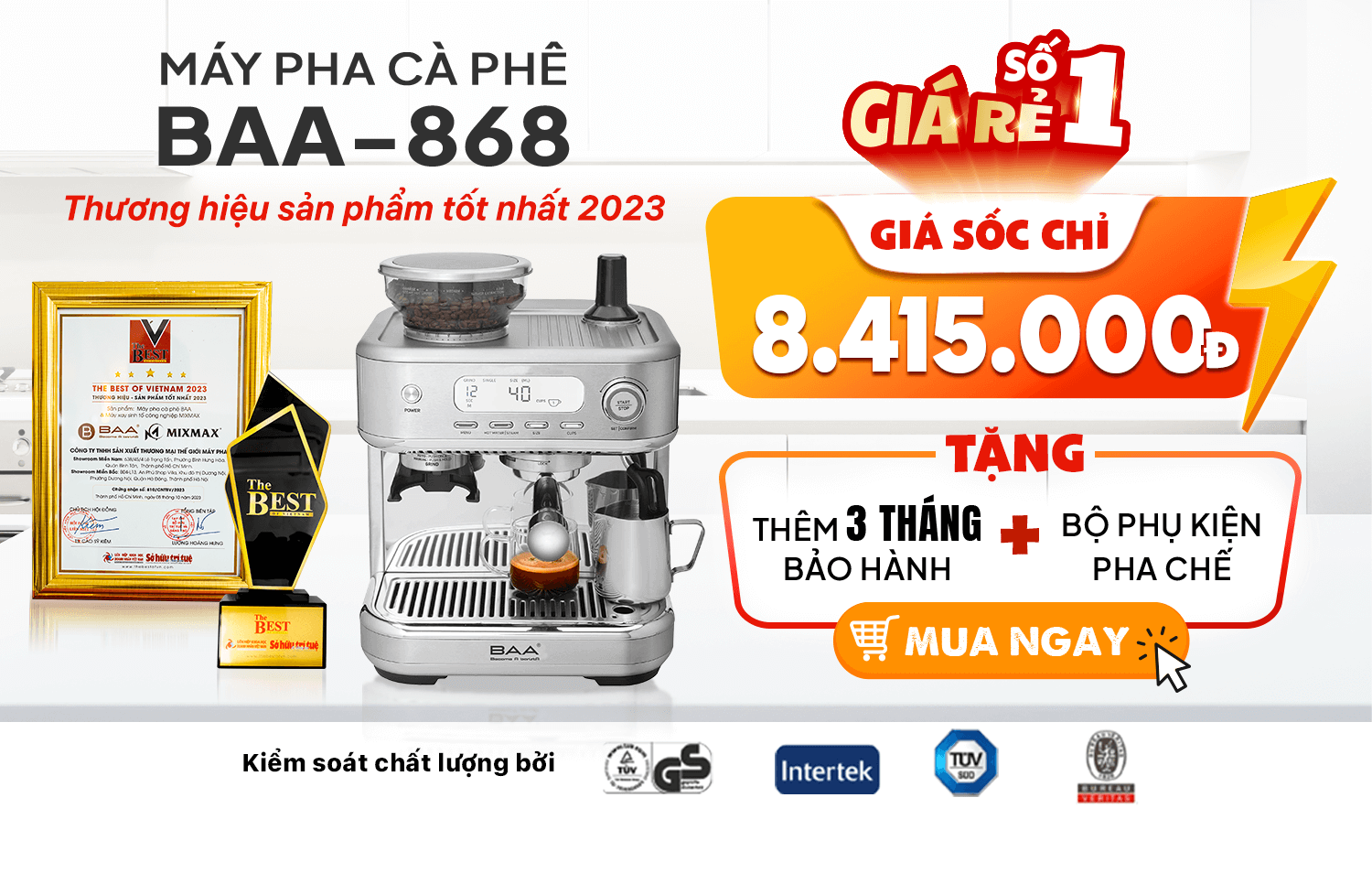 Máy pha cà phê dưới 30 triệu cho quán vừa và nhỏ