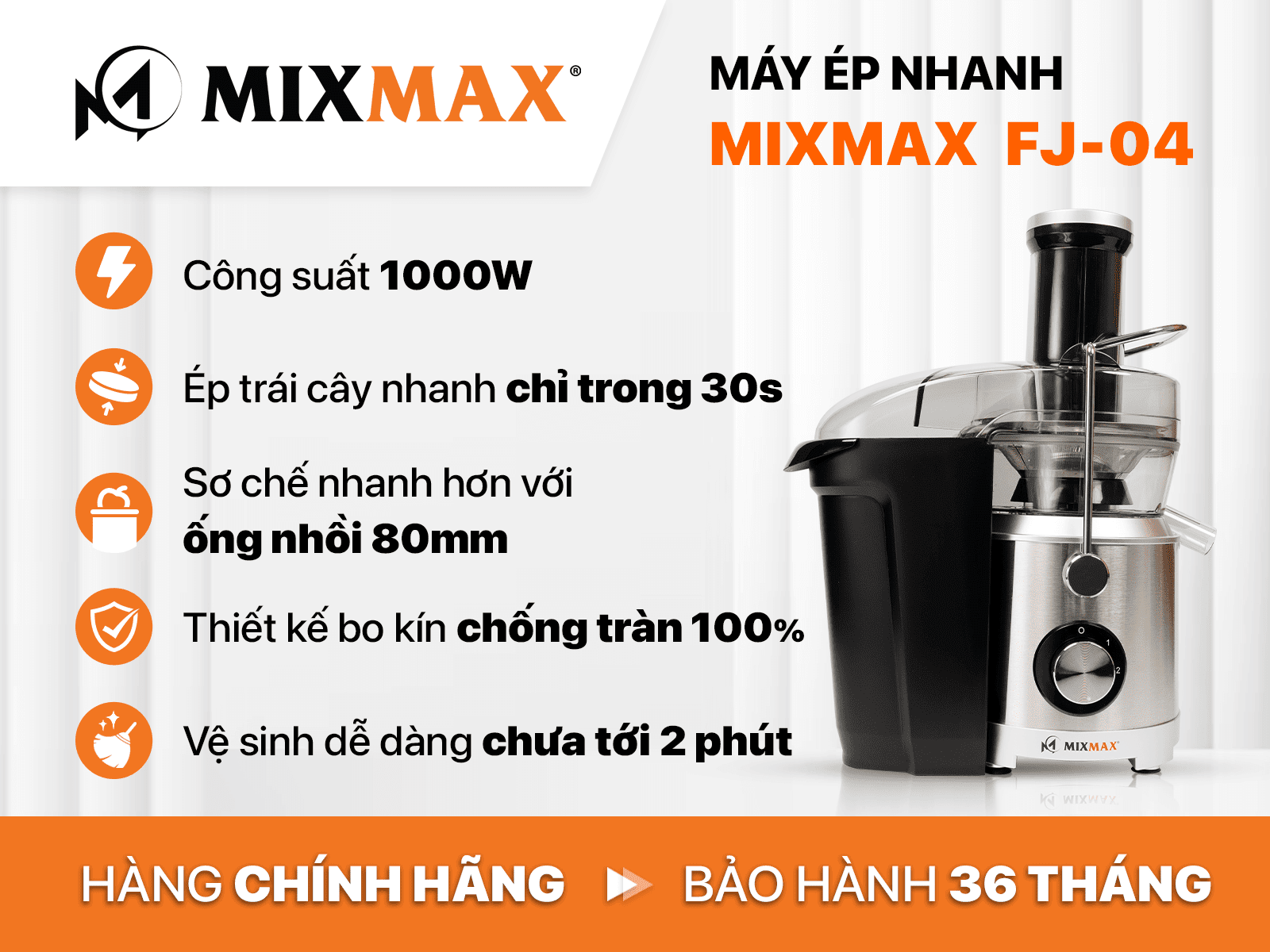 Máy ép nhanh Mixmax fj-04