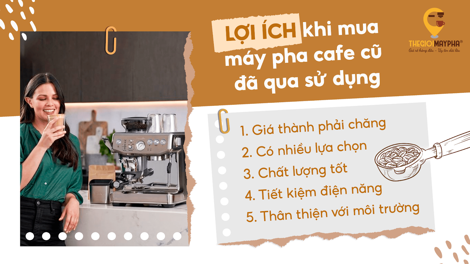 Những lợi ích khi mua máy cafe thanh lý