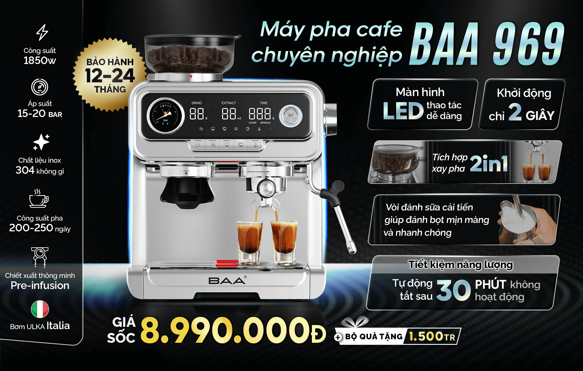 Máy Pha cafe BAA 969