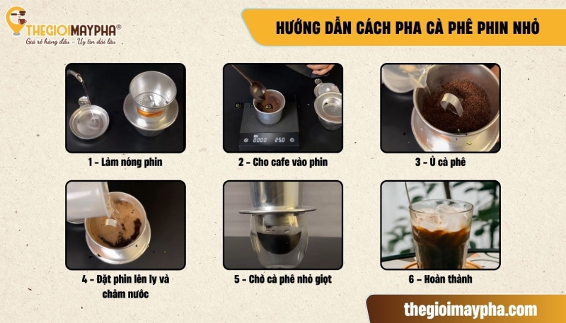 Cách pha cà phê phin ngon nhất
