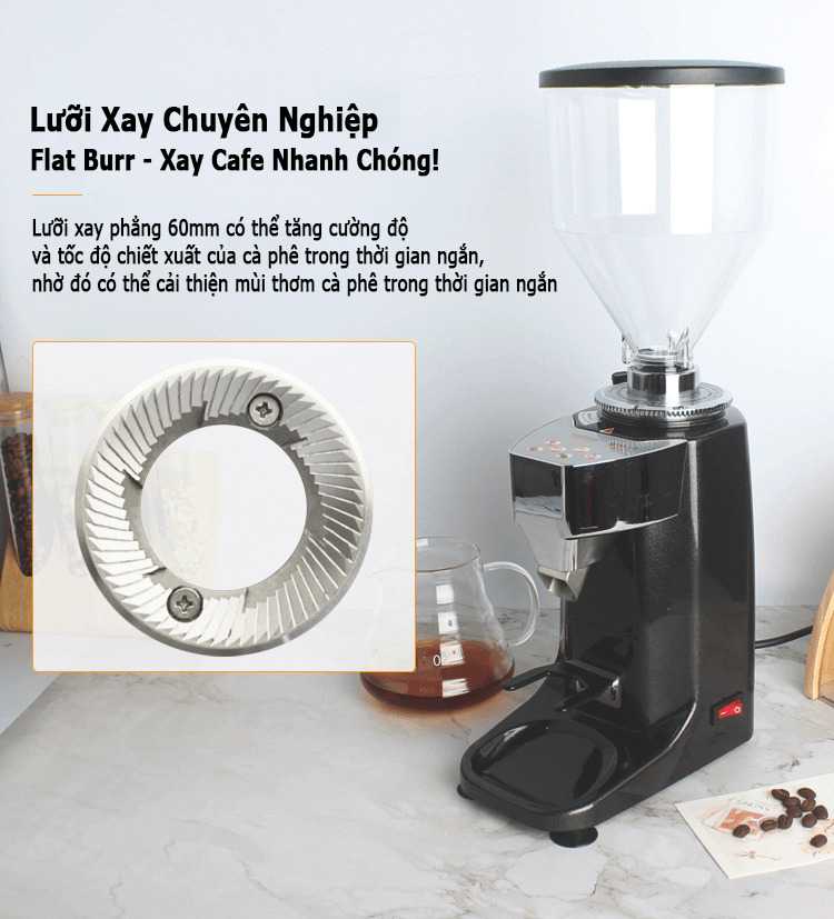 Máy xay cà phê Gemilai CRM 021 4 Lưỡi xay Gemilai CRM 021 Flat Burr 60mm
