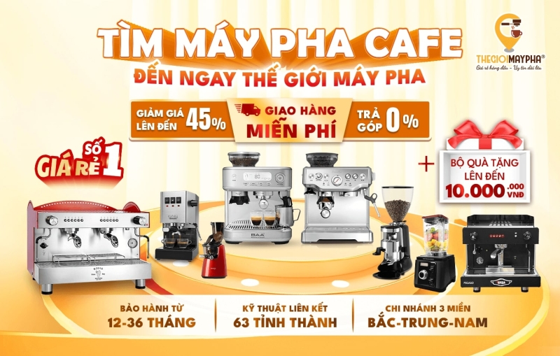 Thành công với cách pha cà phê phin đúng cách bằng máy tự động tại Thế Giới Máy Pha