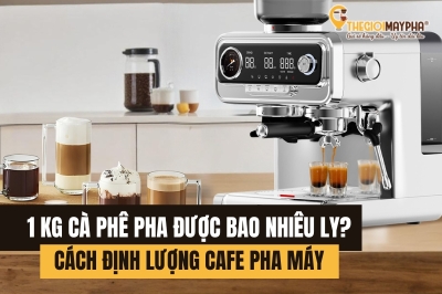 Cách định lượng cafe pha máy ngon đúng chuẩn