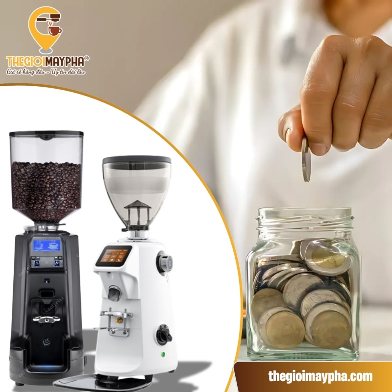 Máy xay cafe cũ giúp tiết kiệm chi phí
