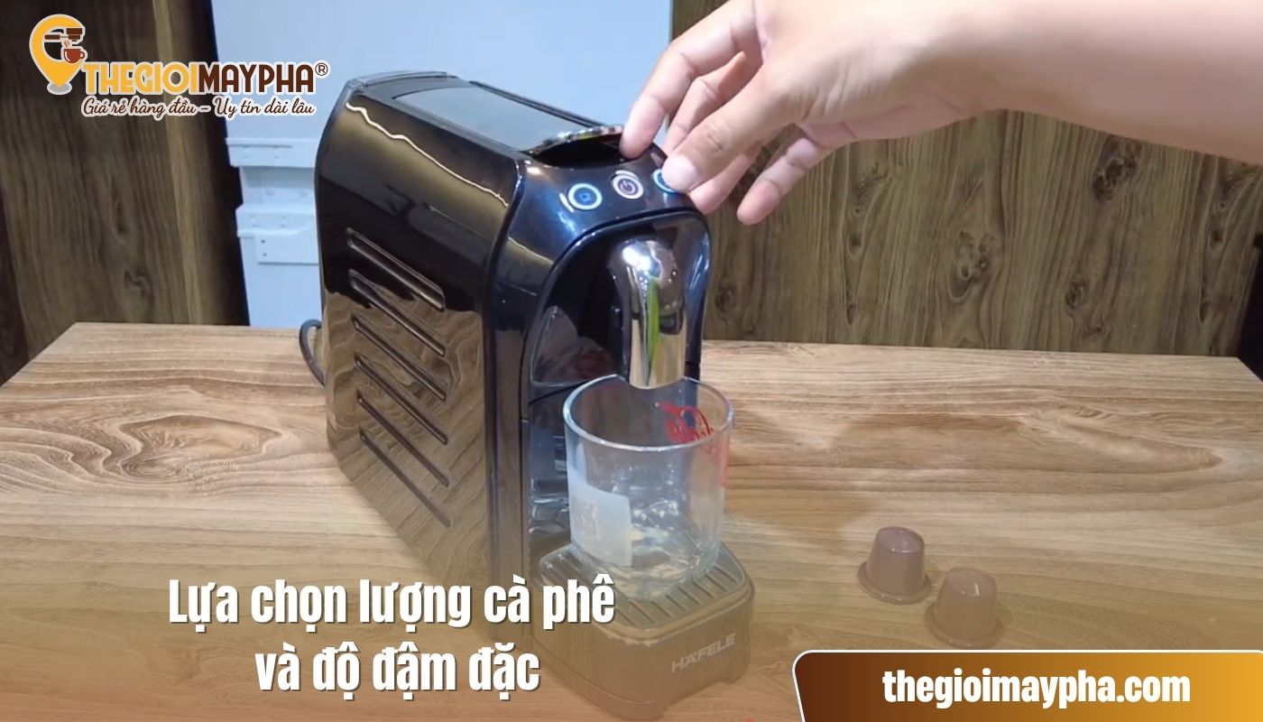 Tùy chỉnh độ đậm đặc của cafe