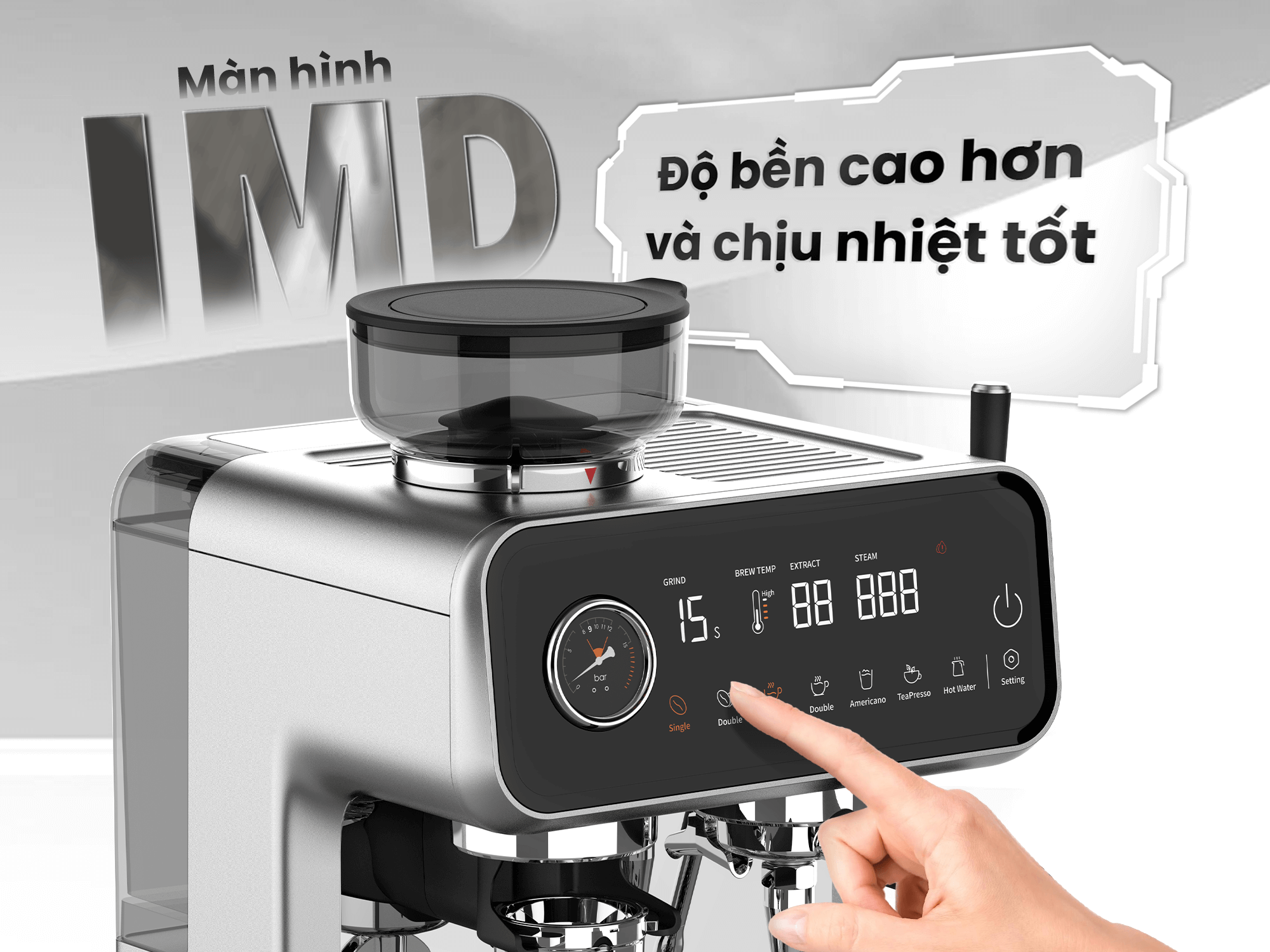máy pha cà phê và trà baa 989