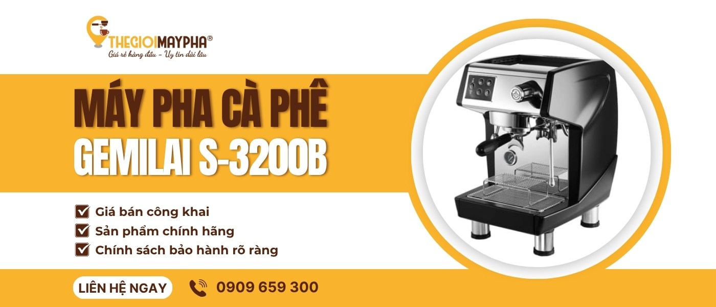 Mua thiết bị pha cafe Gemilai S-3200B chính hãng tại Thế Giới Máy Pha