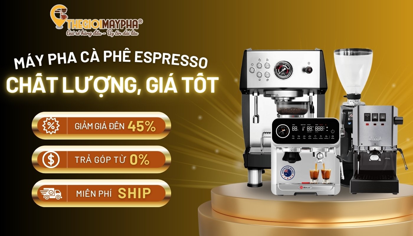 Mua máy pha cafe chất lượng tại Thế Giới Máy Pha