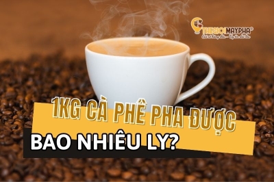 1kg cafe pha máy, pha phin được bao nhiêu ly espresso?