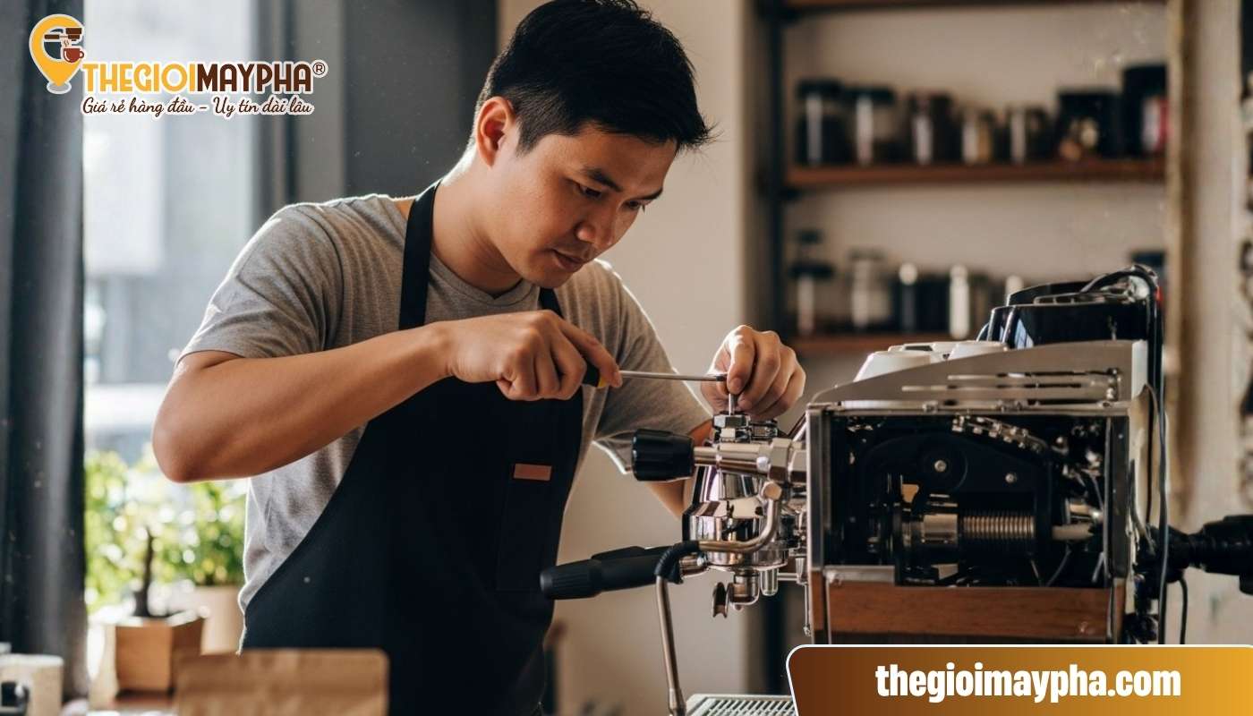Linh kiện lắp sai cũng là nguyên nhân máy pha cà phê bị xì hơi
