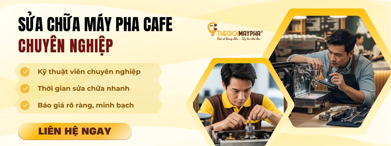 Dịch vụ sửa chữa máy pha cà phê tại Thế Giới Máy Pha