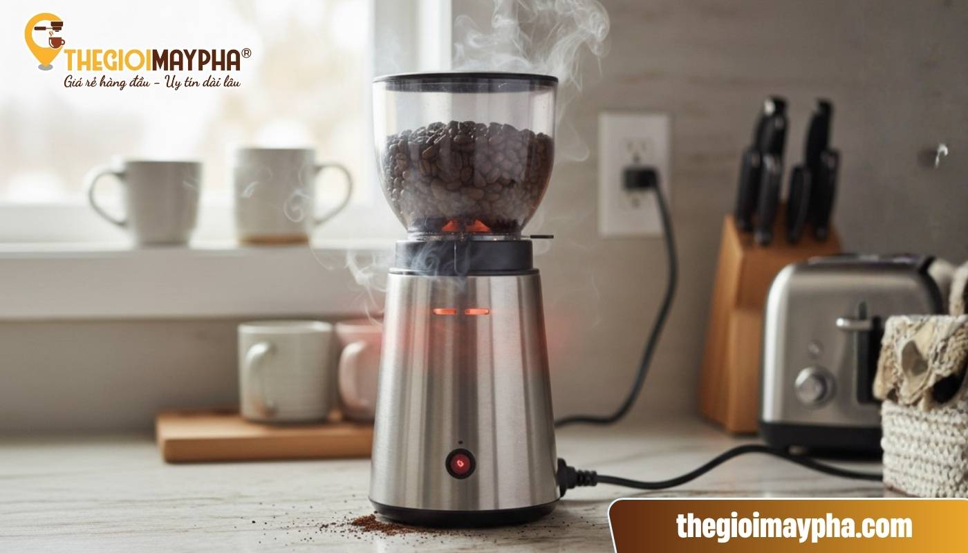 11 Lỗi thường gặp của máy xay cafe và cách khắc phục hiệu quả 1 Nguyên nhân, cách sửa máy xay cafe tại nhà khi máy bị nóng nhanh