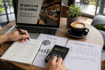 Mở quán cà phê có lãi không? Cách tính chi phí cho người mới bắt đầu