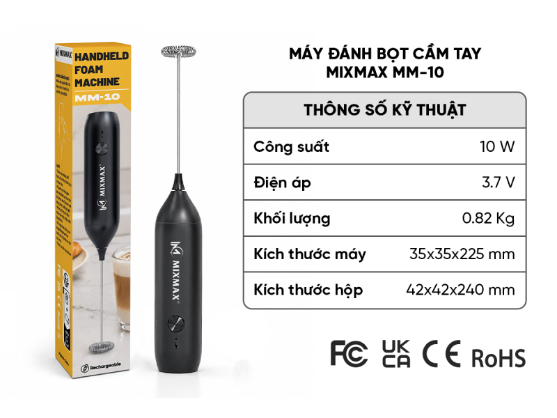 Máy đánh bọt cầm tay MIXMAX MM-10 2 Máy Đánh Bọt Cầm Tay Mixmax Mm-10