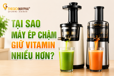 Tại sao máy ép chậm giữ vitamin nhiều hơn máy ép thông thường?