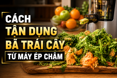 Cách tận dụng bã trái cây từ máy ép chậm 