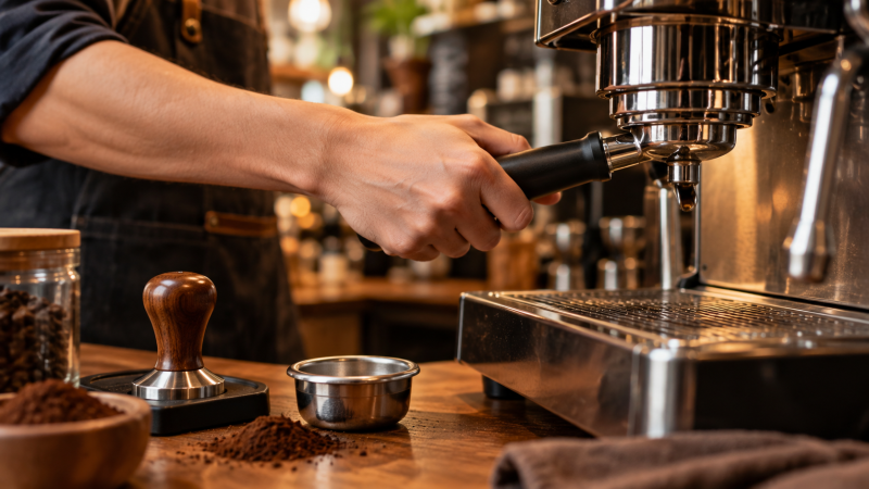 Portafilter máy pha cà phê là gì? Phân biệt đáy kín và không đáy 1 Portafilter máy pha cà phê là gì? Phân biệt portafilter đáy kín và đáy không đáy