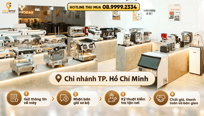 Thu mua máy pha cà phê cũ tại TP.HCM: Định giá nhanh, hỗ trợ tận nơi 3 Thu mua máy pha cà phê cũ tại TP.HCM: Định giá nhanh, hỗ trợ tận nơi