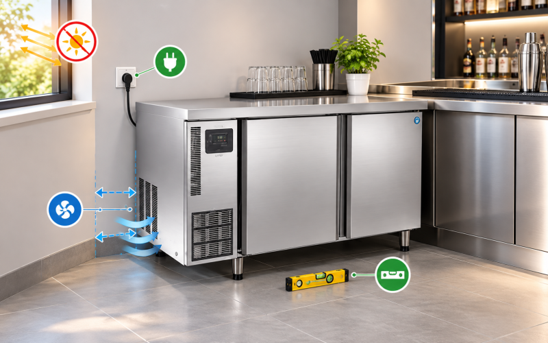 Bàn mát 2 cánh phù hợp quán nào? Những thông số cần kiểm tra trước khi mua 5 Bàn Mát 2 Cánh Phù Hợp Quán Nào? Thông Số Cần Kiểm Tra