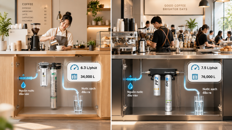 Everpure hay Paragon cho máy pha cà phê: Nguồn nước nào phù hợp? 7 Everpure Hay Paragon Cho Máy Pha Cà Phê? Chọn Theo Nguồn Nước