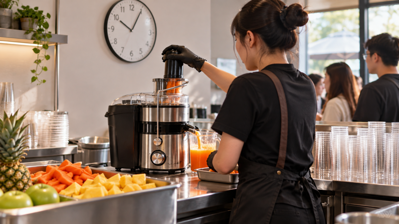 Máy Ép Trái Cây Cho Quán Cần Công Suất Bao Nhiêu?