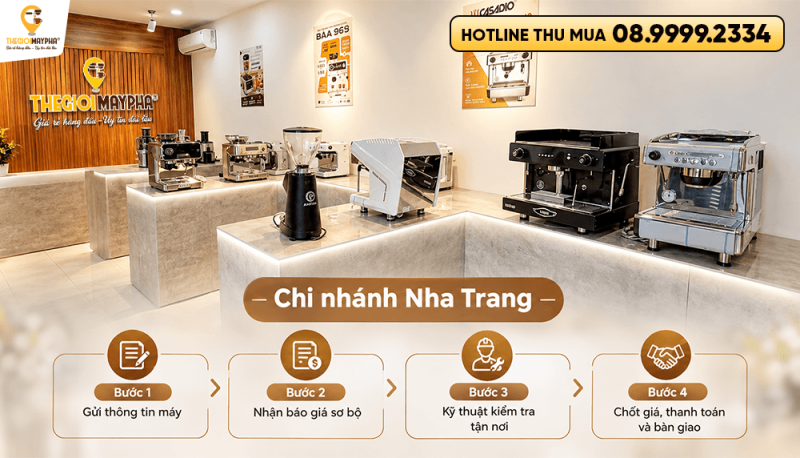 Muốn bán máy pha cà phê cũ tại Nha Trang? Gửi ảnh trước, nhận báo giá nhanh 3 Thu mua máy pha cà phê cũ tại Nha Trang: Gửi ảnh, báo giá nhanh