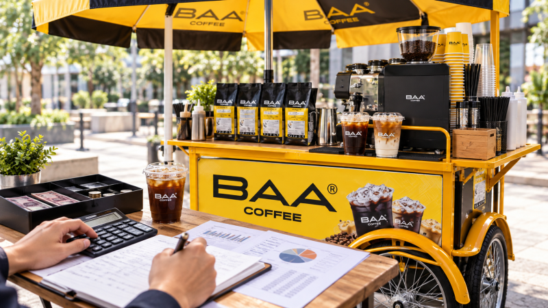 Nhượng quyền xe cafe pha máy có đáng đầu tư? Chi phí, thiết bị và điểm hòa vốn 3 nhuong quyen xe cafe pha may 2