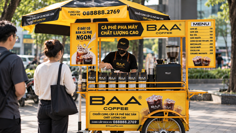 Nhượng quyền xe cafe pha máy có đáng đầu tư? Chi phí, thiết bị và điểm hòa vốn 5 Nhượng Quyền Xe Cafe Pha Máy Có Đáng Đầu Tư? Chi Phí & Hòa Vốn